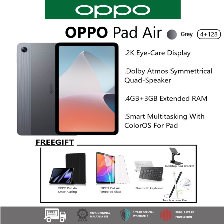 OPPO Pad Air | 4GB RAM + 64GB ROM / 128GB ROM | 18W Fast Charge