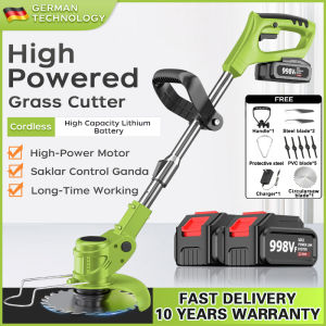 Rechargeable Cordless Grass Trimmer Lawn Mower Li-Ion Battery