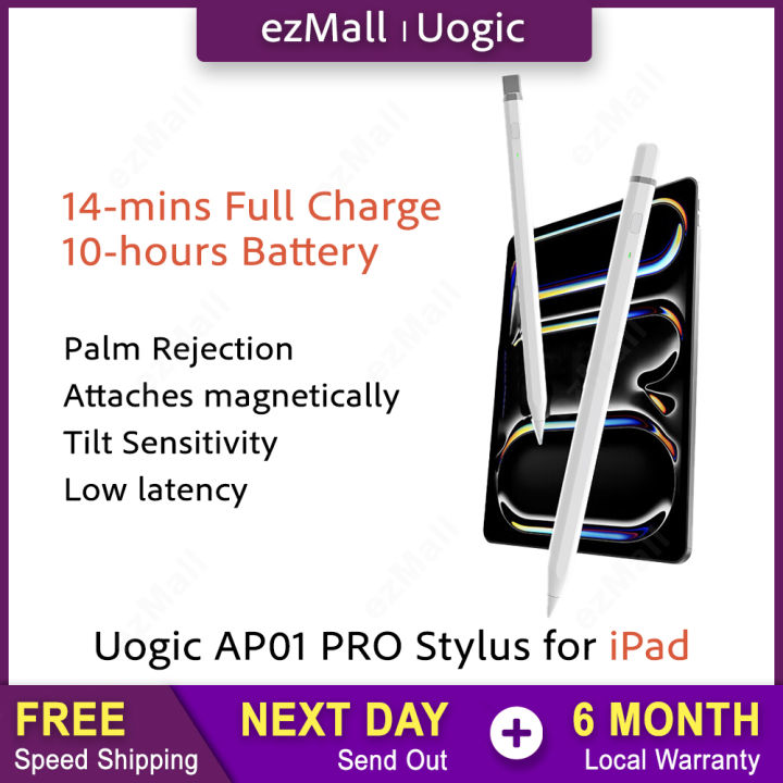 AP01 PRO Active Stylus Pen for iPad with USB-C Fast Charging, 14-Min ...