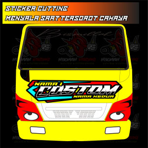 Sticker Cutting ( bukan printing ) Truk Kabin depan semua truk elf giga canter dyna dll keren - stiker truk