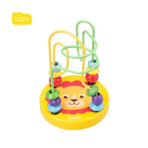 Mumystation Mini round beads/Alat hitung anak mainan Edukasi Kayu Balok beads wire