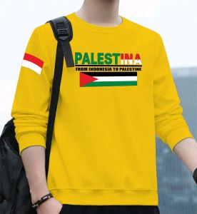 Promo Sweater Keren Kaos Pria Kekinian Sweatshirt Cowok Trendy Crewneck Elegan Sweter Palestina