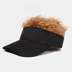 Men Breathable Wig Hat Rock Punk Street Short Hair Cap Sports Outdoor Wig Hat