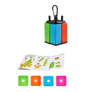Dễ dàng mang theo năm liên tiếp Bàn cờ vua đồ chơi câu đố với các mảnh đầy màu sắc để thu thập tiệc ngoài trời du lịch cắm trại