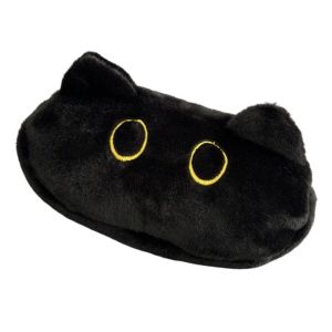 K9SEQ Plush Pen Bag Black Cat Large Capacity Pencil Case High Quality Pen Box Student