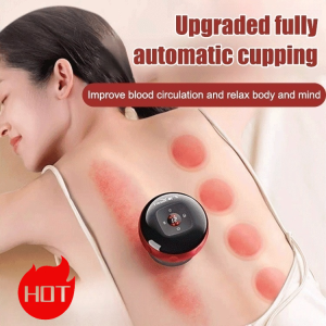 Intelligent Vacuum Cupping & Scraping Instrument for Dampness Removal Detoxification Warm Moxibustion Electronic Cupping Massage Tool