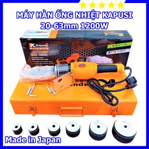 Máy hàn ống nhiệt cầm tay Kapusi Japan  đầy đủ đầu hàn phi 20 đến 63mm  thiết kế bền bỉ chắc chắn