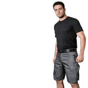Mens Classic IX7 Tactical Cargo Shorts - Upgraded Waterproof Quick-Dry & Multi-Pocket. Ideal for Hunting Fishing & Military-Style Outdoor Activities!