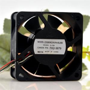 6cm 24V Fan for Delta DSB0624VH-6U06 24V 0.13A 60mm 6025 60X60X25mm 3-Wire Converter Cooling Fan 2800-3800RPM