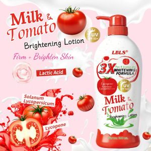 【BUY 1 TAKE 1】Milk Collagen & Tomato Body Lotion Spf50+ Sunscreen Whitening Moisturizing Dark Spot Fading Body Lotion 500ml