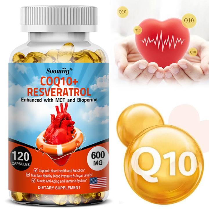 COQ10+RESVERATROL supplement supports heart health and function, helps