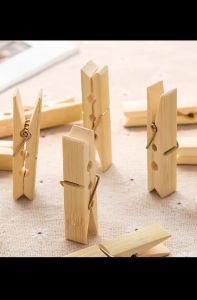 READY STOCK🌶️Bamboo drying clips storage clips clothes clips multi-purpose bamboo clips