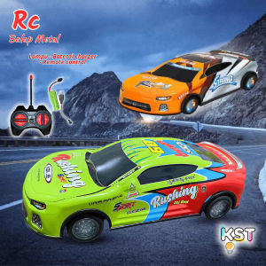 [KST] Mobil RC Balap Metal Lampu Mainan Remote Control Rechargeable Kado Ulang Tahun Anak Cowok