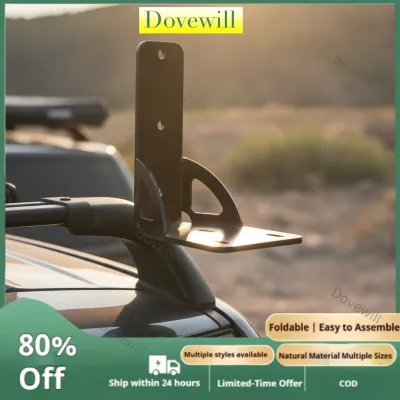 Dovewill Heavy Duty Roof Rack Awning Brackets Reinforced Brackets with Mounting Holes Sturdy Awning Mounting Bracket Metal for Overlanders Campers off-Road