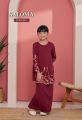 ADEL Saloma Kids Baju Kurung Kebaya Moden Budak Premium Como Crepe Lace Koleksi Raya 2024. 
