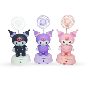 Bayar Di Tempat - Kipas Angin Portabel Karakter / Mini Fan Lucu Include Rautan Pensil