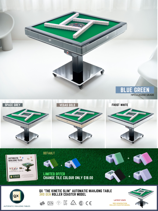 🀄(𝐒𝐆 𝐒𝐓𝐎𝐂𝐊𝐒) QX Automatic Mahjong Table / Kinetic Slim 2.0 / Foldable ...