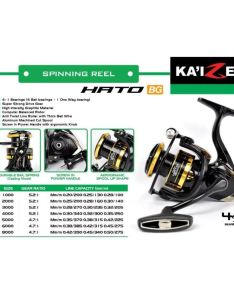 Reel Kaizen HATO BG Power Handle Reel Spinning