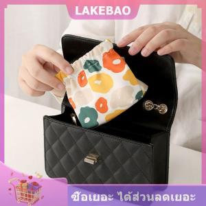 【LAKEBAO】 INS cosmetics Coin Wire Holder กระเป๋าใส่หูฟังแบบพกพาการ์ดลิปสติก Stora