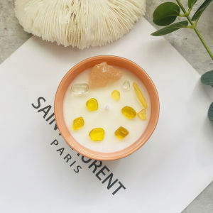 Dried Flower Shell Fragrance Candle Cross border Gift Soy Wax Colored Handmade Crystal Aroma Candle High Beauty干花贝壳香氛蜡烛跨境伴手礼大豆蜡彩色手工晶石香薰蜡烛高颜值