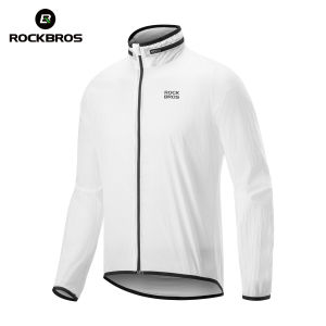 ROCKBROS Mens Luminous Cycling Wear Foldable Windproof Lightweight Cycling Jacket Commuter Cycling Outdoor Activities MTB Road Cycling Equipment
