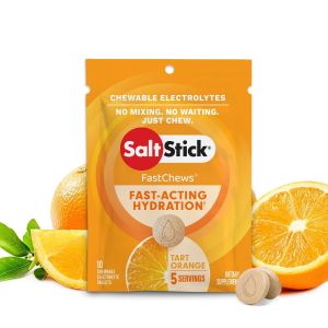[NEW LOOK] Saltstick Fastchews Tart Orange 10pcs Electrolyte for Marathon/Triathlon/Ultra/Trekking/IRONMAN