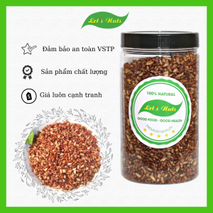 Gạo lứt sấy rong biển không gia vị Lets Nuts hộp 300g hạt gạo giòn thơm  thích hợp cho người ăng kiêng giảm cân