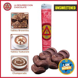 La Resurreccion & Sunteck (UNSWEETENED) Pure Cacao Tablea Hot Chocolate Tsokolate 老順德 - 200g / 10 tablets per roll