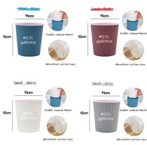 Creative Automatic Water Absorb ✰ Lazy Flower Pot / Self Watering Pot / Planter Pot / Office Desktop / Home Green ◆ 6002