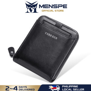 MENSPE Men’s Wallet Three Fold Wallet Fashion Wallet Short Wallet Super Soft PU Wallet Foldable Wallet Retro Wallet Zipper Wallet Business Wallets Multi-card Pocket Wallet ID Credit Cards Holders Purse