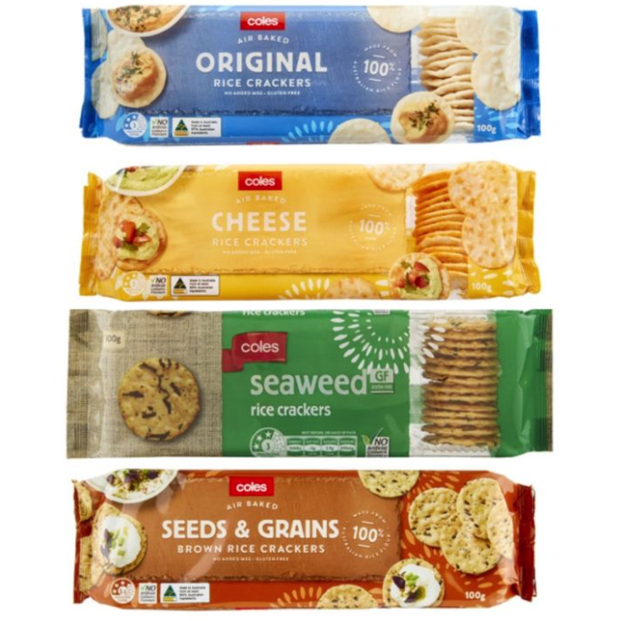 Coles Rice Crackers 100g Lazada PH