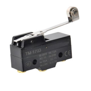 Công tắc hành trình CM-1703 giới hạn đòn bẩy dài có bánh xe kim loại chất lượng tốt