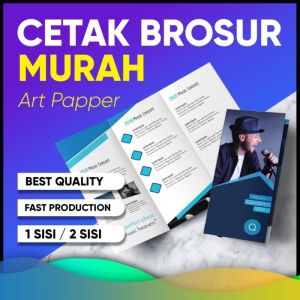 Cetak Brosur A4 Cetak Flyer Promosi Termurah Satuan Kertas Art Paper 1 Sisi dan 2 Sisi