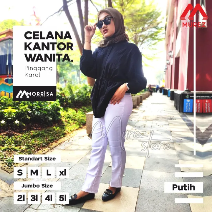 CELANA%20FORMAL%20/%20CASUAL%20WANITA%20MODEL%20KANCING%20DAN%20KARET%20UKURAN%20S%20-%202L%20BISA%20COD%20-%20Image%207