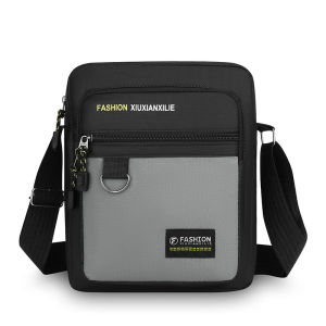 Oxford Cloth 3 Layers Cross-body Bag Single-shoulder Bag Waterproof Large Capacity for Man