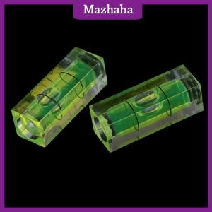 Mazhaha 2Pcs rectangular cube spirit level bubble measuring level ruler detector tool