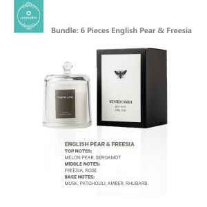 Scented Candle Luxury Jar Glass Candle with Essential Oil Room Fragrance Aromatherapy