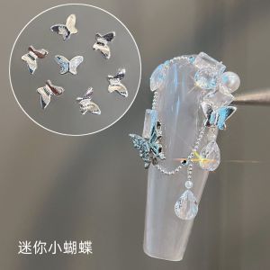 HBESTY Mini Butterfly Alloy Nail Art Accessories Internet celebrity Popular Cute Small Fingertips Butterfly Nail Accessories