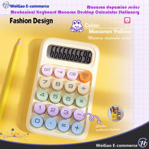 Dopamine Gradient Color Mechanical Keyboard Transparent Desktop Calculator Stationery