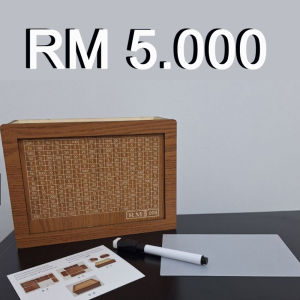 Kotak Wang Kayu Piggy Bank Bank Wang Kayu Kotak Wang Boleh Digunakan Semula dengan Matlamat Simpanan dan Nombor Untuk Diperiksa Membantu Tabiat Menyimpan 56 Penilaian