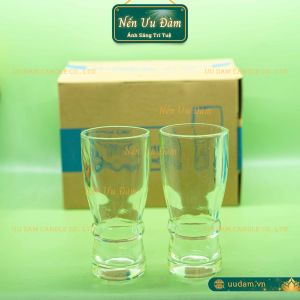 Ly nến cao ly làm nến cao 15cm 21cm QN18L hộp 6 ly - Nến Ưu Đàm