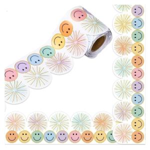 Smiling Face Print Border Trim Bulletin Board Border Trim 32.8ft Long for Notice Board Chalkboard Classroom Decoration