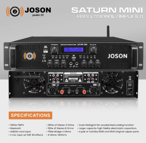 JOSON SATURN MINI PROFESSIONAL AMPLIFIER NEW MODEL 2024 Digital Power Amplifier 1350W PMPO USB+SD/MMC Card