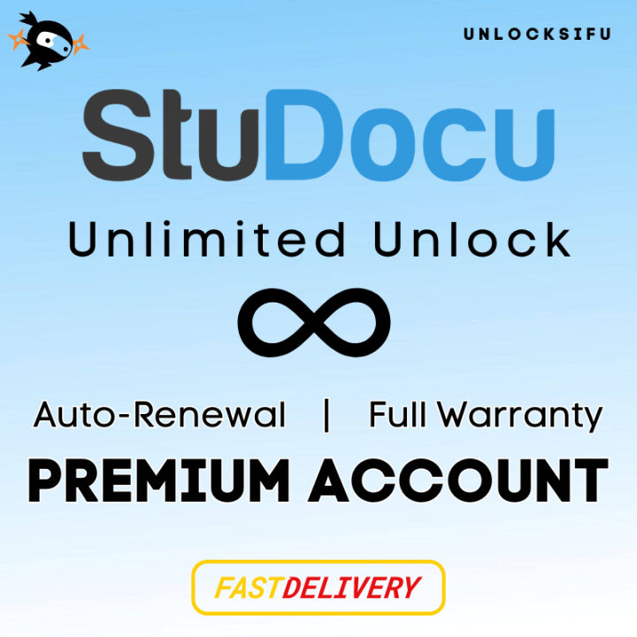 [LIFETIME] Studocu Premium Account [1/2/3/6/12 Months] | Lazada PH