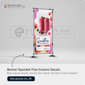 PRINT CETAK SPANDUK BANNER SMOOTHIE CUSTOM DESAIN