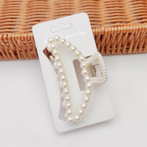 [haoh] 50pcs Display Cards For Hair Claw Clip Paper Card Headdress Card Hair Decoration Package DIY Jewelry Cardboard Package Hair Clips Craft Hang Tag Card