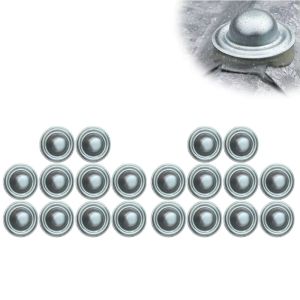 MILDPETAL 5/10/20Pcs Directly Cover Roofing Screw Caps Watertight Seal Easy Install Screw Heads Durable Stainless Steel Spiral Cap for Home Garden