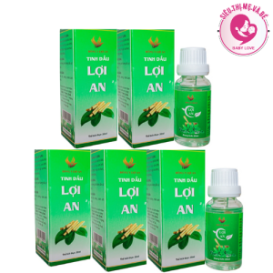 Combo 5 hộp Tinh Dầu Lợi An Bôi Ho Sổ Mũi Khò Khè Cho Bé chai 20ml giá sỉ