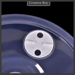 [Creative] Clear Microwave Plate Cover Food Dish Lid Ventilated Steam Vent Kitchen Cooking
