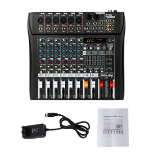 KYTAS-6/8/12-channel professional audio mixer with built-in 320 DSP reverberation effect and Bluetooth 5.0 connection